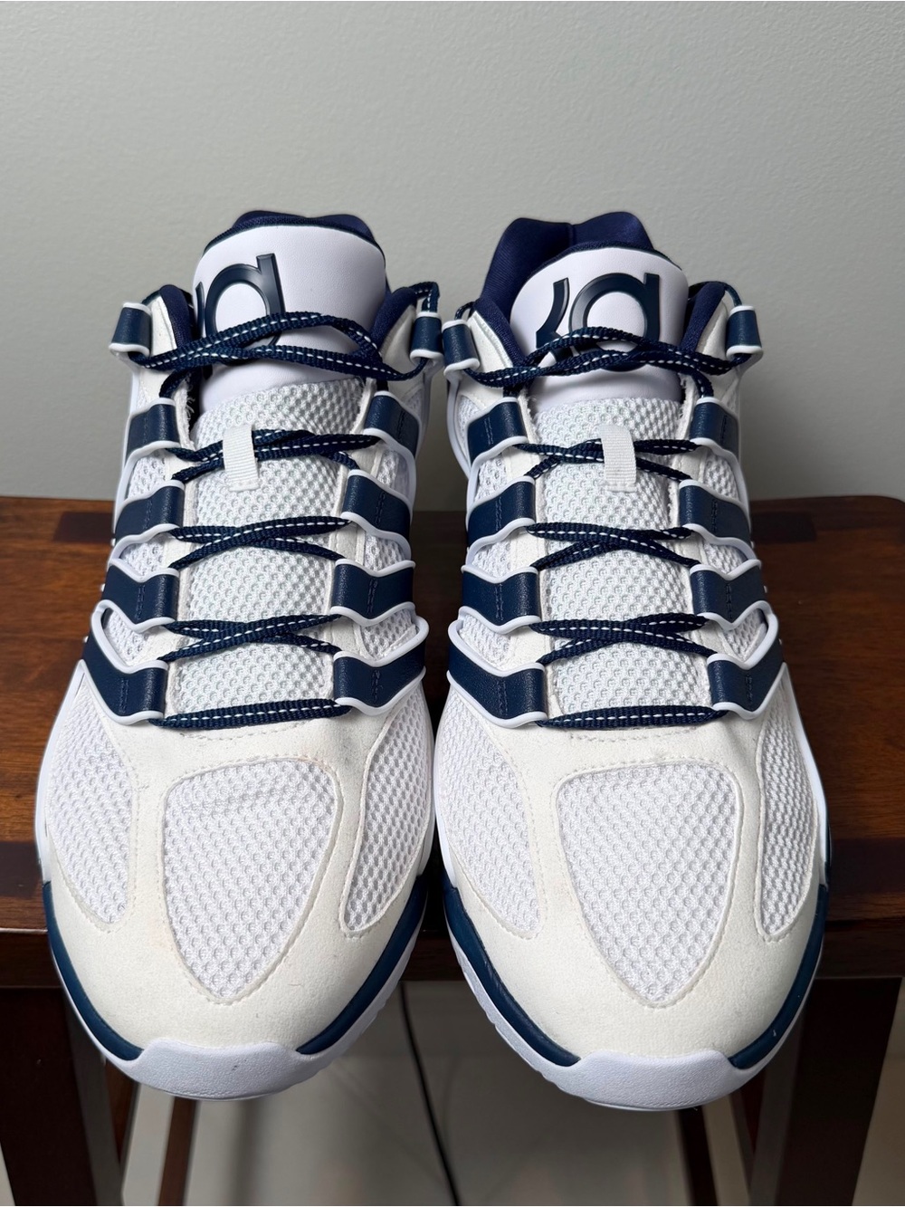 Nike KD 18 TB White Navy Basketball Shoes IH5096-110 Men’s Size 16 - Picture 3 of 8